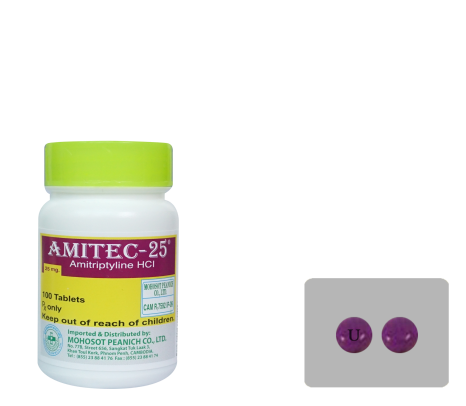 Amitec 25mg Utopian (100 Tabs/Bottle) - បាយមេដ ខេមបូឌា - Buymed ...