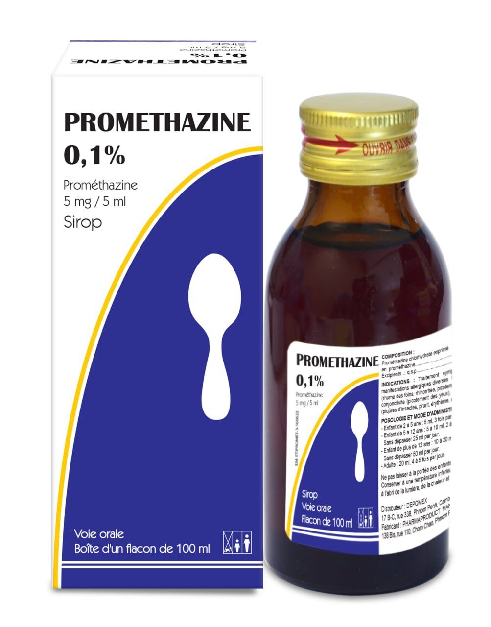 Promethazine 0.1% SP PPM (BTL/100ML) - បាយមេដ ខេមបូឌា - Buymed Cambodia ...