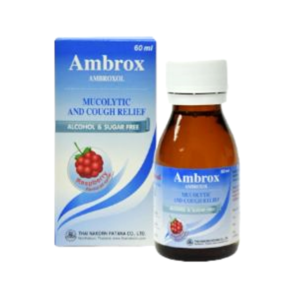 Ambrox syrup (Rasberry) 30mg/5ml TH NAKORN (Bottle/60ml) - Buymed ...