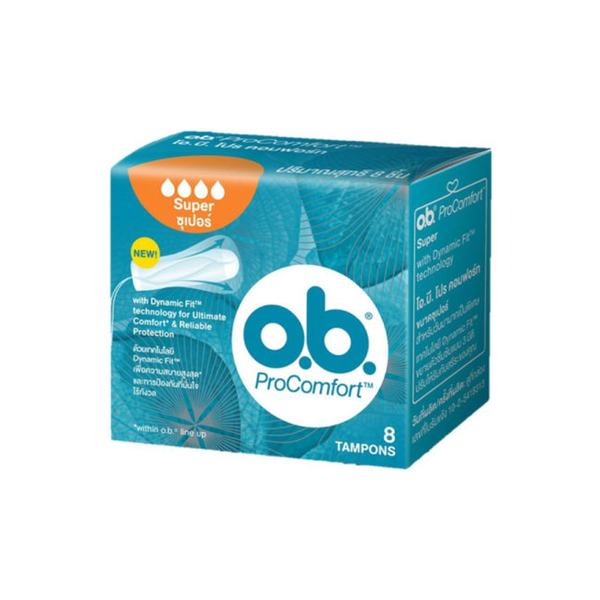 O.B. Procomfort Tampons (Super) KENVUE (Box/8s) - Buymed Thailand ...