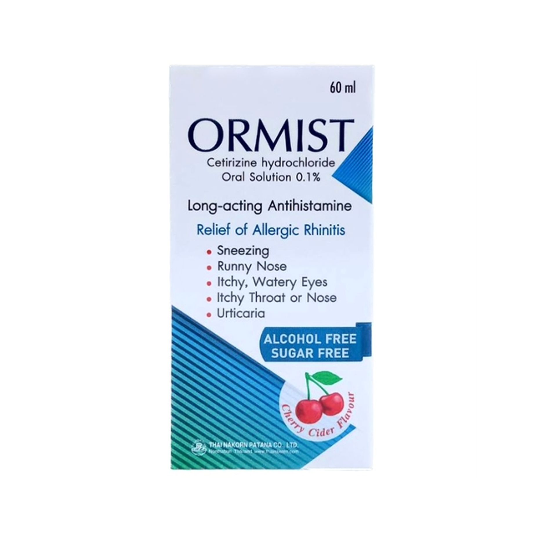 Ormist oral solution (Cherry) 0.1% TH NAKORN (Bottle/60ml) - Buymed ...