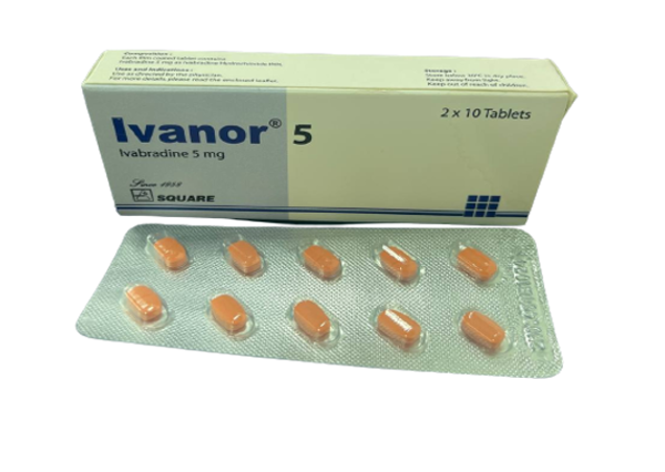 Ivanor ivabradine 5mg square (box/20tab) - បាយមេដ ខេមបូឌា - Buymed ...
