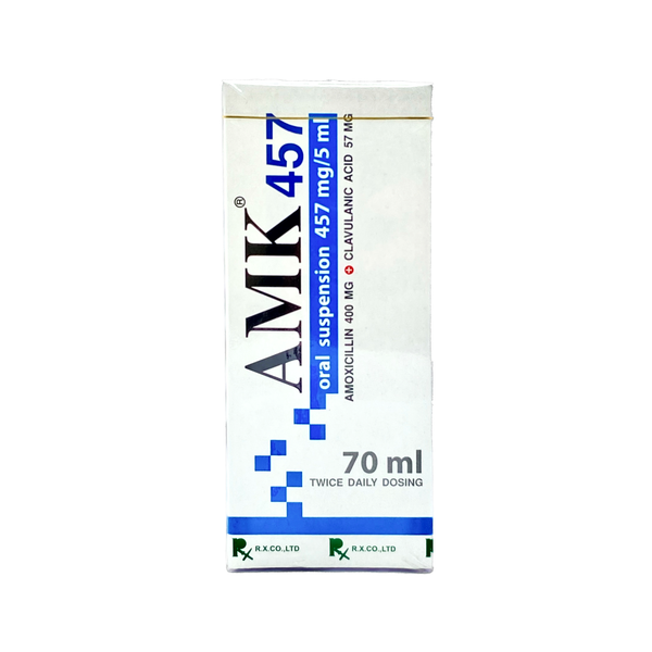 AMK 457mg/5ml RX (Bottle/70ml) - Buymed Thailand - ซื้อยาที่บายเมดถูกกว่า