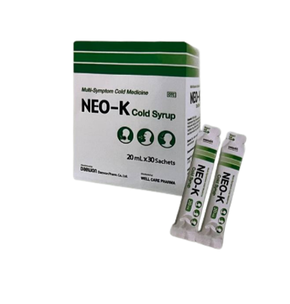 Neo-K cold syrup daewon (box/30sac/20ml) - បាយមេដ ខេមបូឌា - Buymed ...