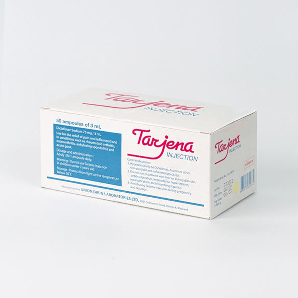 Tarjena injection 75mg/3ml UNION (Box/50s/3ml) - Buymed Thailand - ซื้อ ...