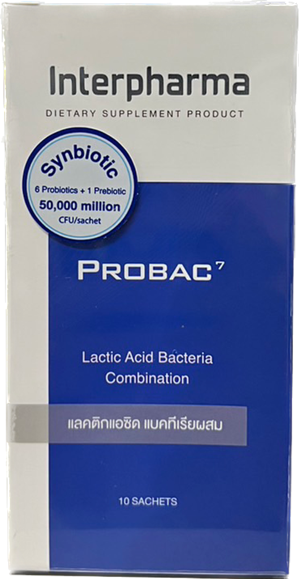 Probac 7 INTERPHARMA (Box/10s/2g) - Buymed Thailand - ซื้อยาที่บายเมด ...