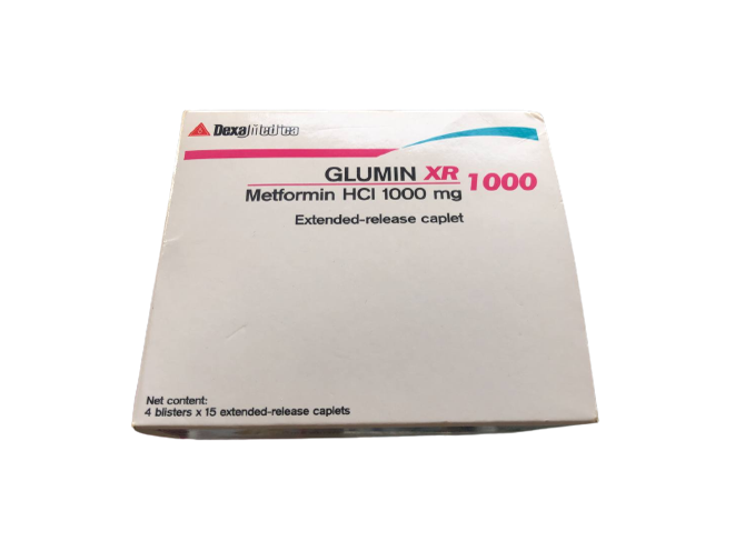 Glumin XR metformin HCI 1000mg dexa (box/60tab) - បាយមេដ ខេមបូឌា ...