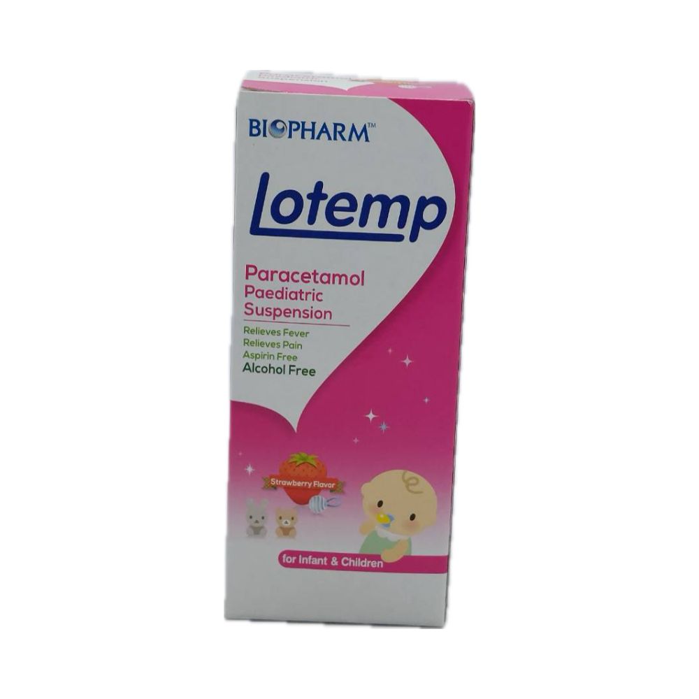 Lotemp suspension (Strawberry) 120mg/5ml BIOPHARM (Bottle/60ml ...