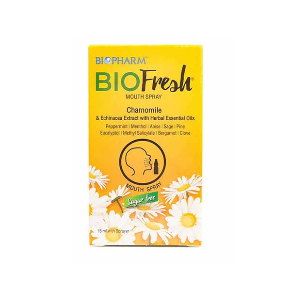 Biofresh mouth spray BIOPHARM (Bottle/15ml) - Buymed Thailand - ซื้อยา ...