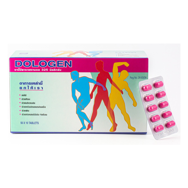Dologen 200mg + 325mg KENYAKU (Box/500s) - Buymed Thailand - ซื้อยาที่ ...