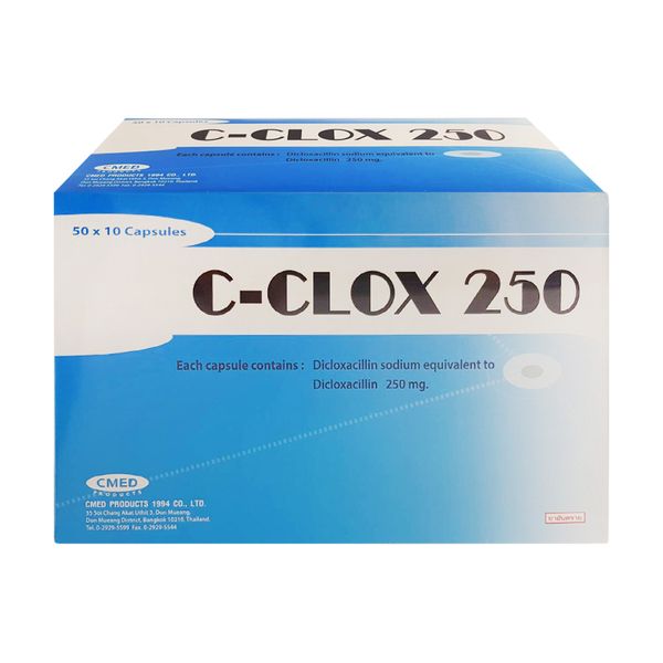 C-clox 250mg CMED (Box/500s) - Buymed Thailand - ซื้อยาที่บายเมดถูกกว่า