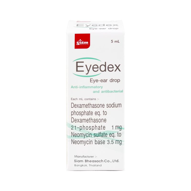 Eyedex drop (สูตรDexOph) SIAM (Bottle/5ml) - Buymed Thailand - ซื้อยา ...