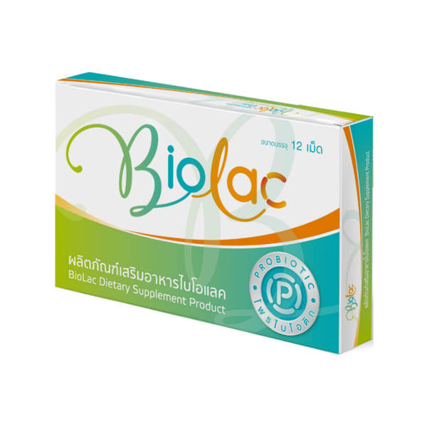 BioLac probiotic INPAC (Box/12s) - Buymed Thailand - ซื้อยาที่บายเมดถูกกว่า