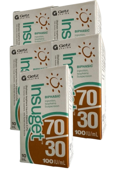 Insuget Inj 70/30 Getz (pack/5bottle) - បាយមេដ ខេមបូឌា - Buymed ...