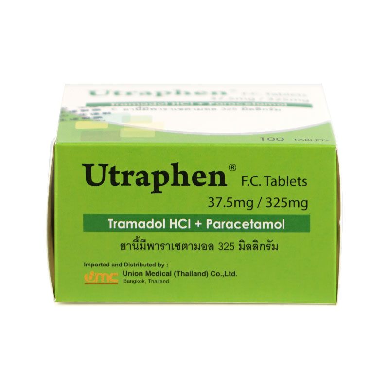 (ข.ย.11) Utraphen F.C. Tablets 37.5mg/325mg UNION (Box/100s) - Buymed ...