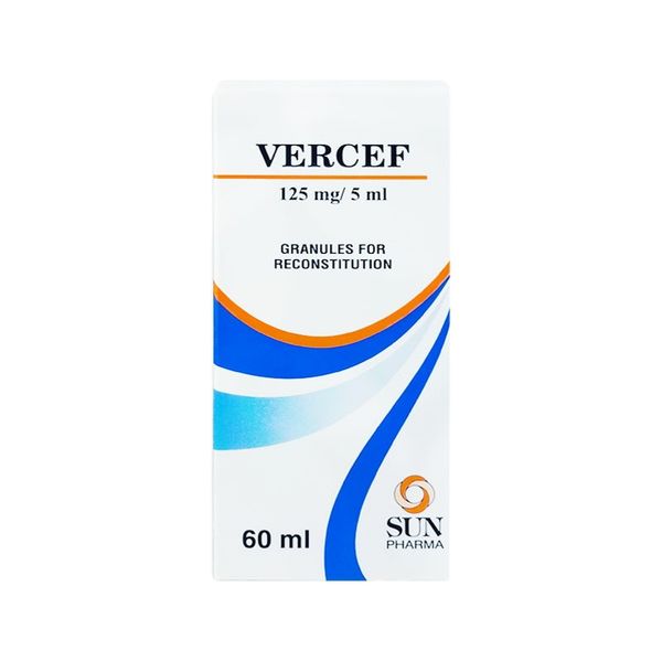 Vercef granules for reconstitution 125mg/5ml F.R RANBAXY (Bottle/60ml ...