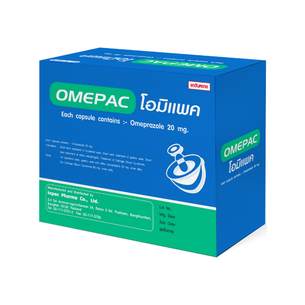 Omepac INPAC (Box/500s) - Buymed Thailand - ซื้อยาที่บายเมดถูกกว่า