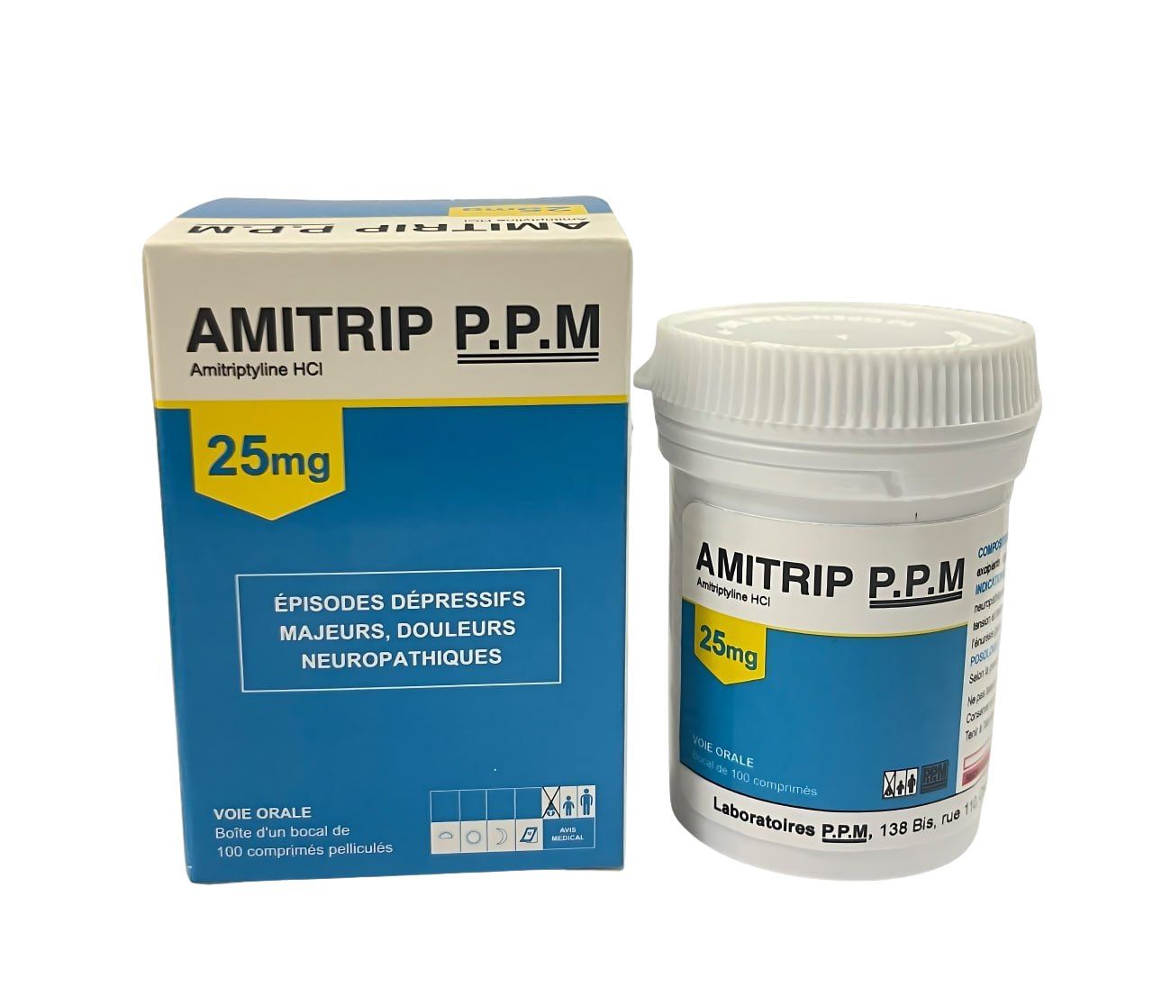 AMITRIP 25mg Tabs PPM (BOX/100 Jar) - បាយមេដ ខេមបូឌា - Buymed Cambodia ...