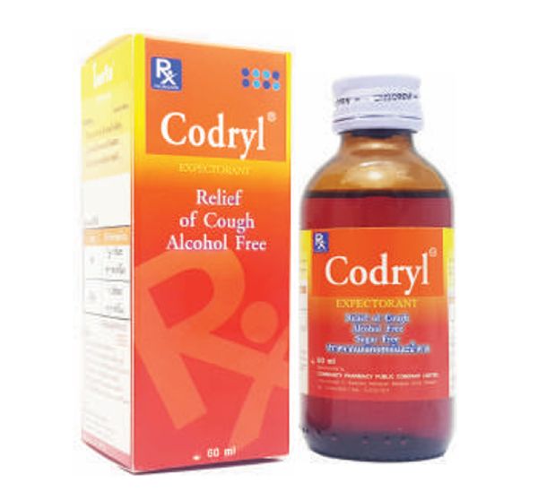 (ข.ย.11) Codryl expectorant (apricot flovor) CHUMCHON (Bottle/60ml ...