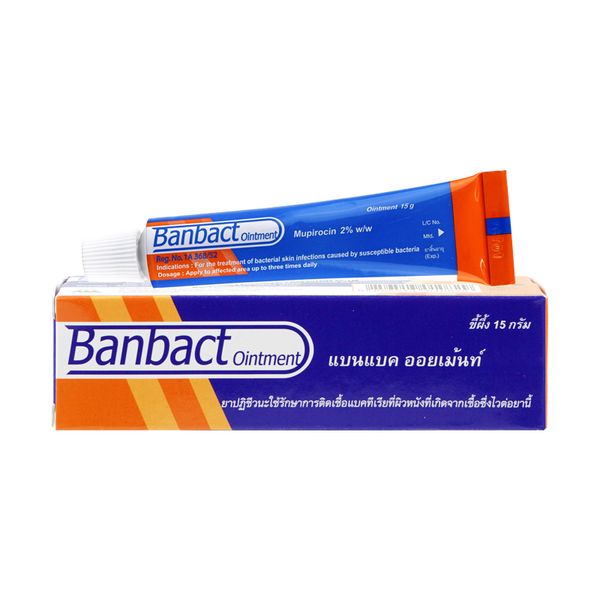 Banbact Ointment 2% T.MAN (Tube/15g) - Buymed Thailand - ซื้อยาที่บายเม ...