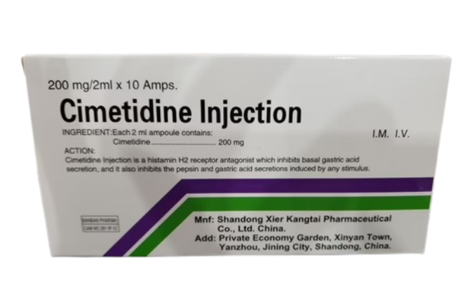 Cimetidine Injection 200mg ZPC (B/10 Amps) - បាយមេដ ខេមបូឌា - Buymed ...