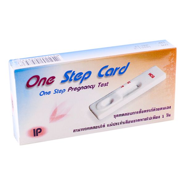 One Step Card ชุดทดสอบการตั้งครรภ์ (แบบหยด) PHANA VEJPHAN (Box/1s ...