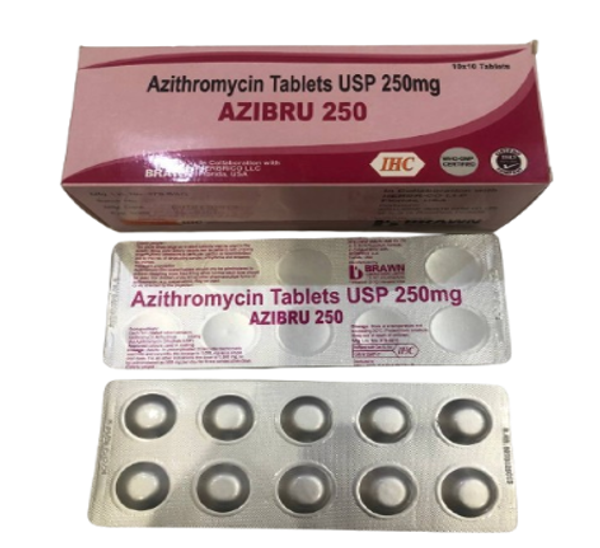 Azibru azithromycin 250mg brawn (box/100tab) - បាយមេដ ខេមបូឌា - Buymed ...