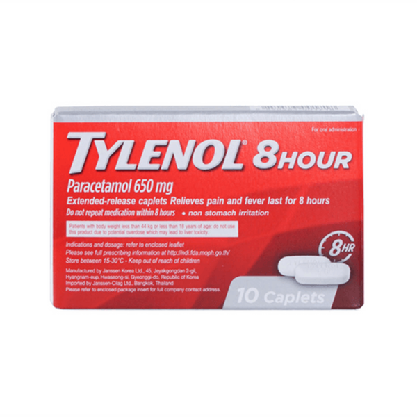 Tylenol 8 HR 650mg KENVUE (Box/10s) - Buymed Thailand - ซื้อยาที่บายเมด ...