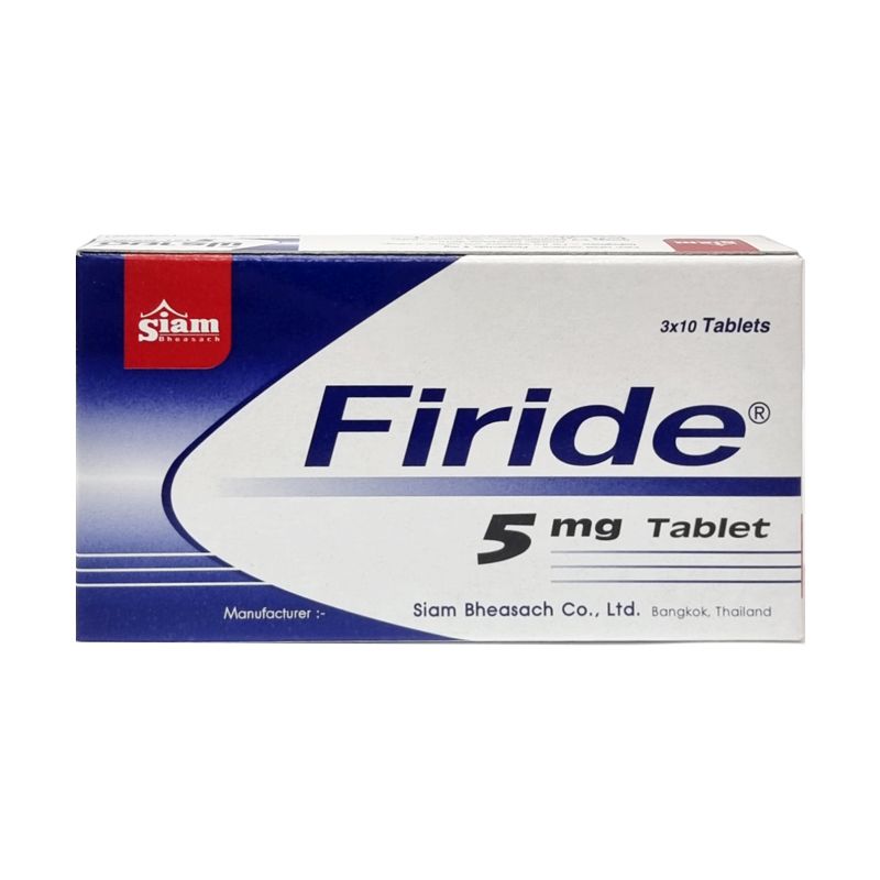 Firide 5mg tablet SIAM (Box/30s) - Buymed Thailand - ซื้อยาที่บายเมดถูกกว่า