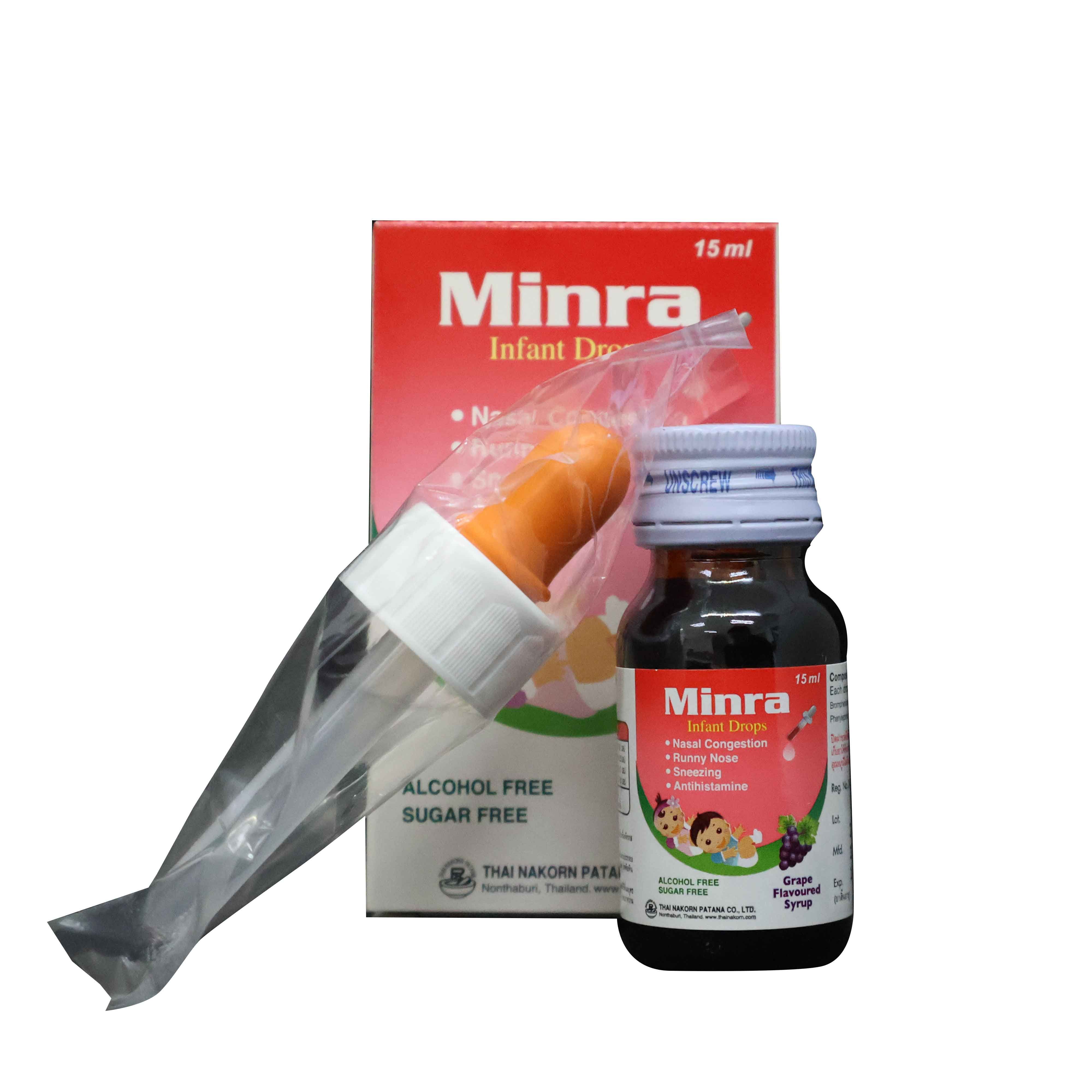 (ข.ย.11) Minra Infant Drops (Grape) TH NAKORN (Bottle/15ml) - Buymed ...