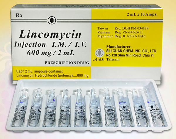 Lincomycin 600mg/2ml Injection siu huan chem (box/10amp/2ml) - បាយមេដ ...