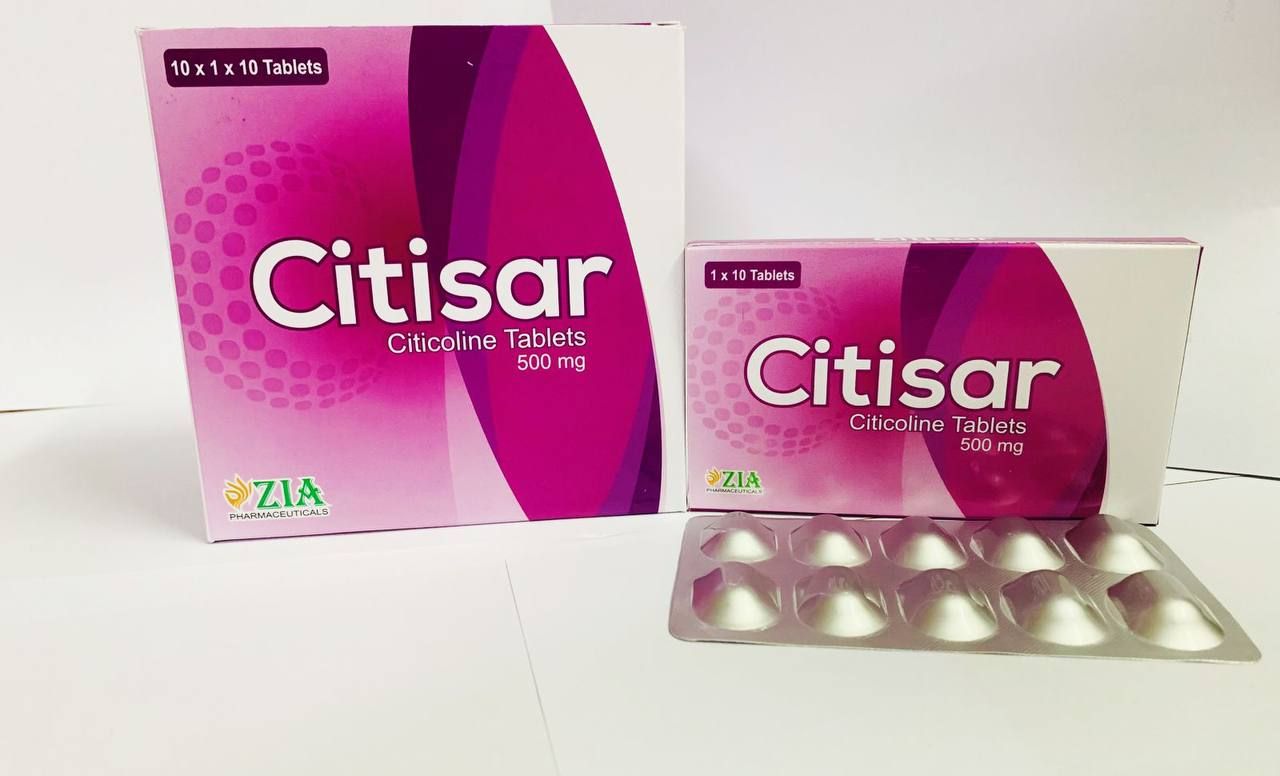 Citisar citicoline 500mg zia pharma (box/100tab) - បាយមេដ ខេមបូឌា ...