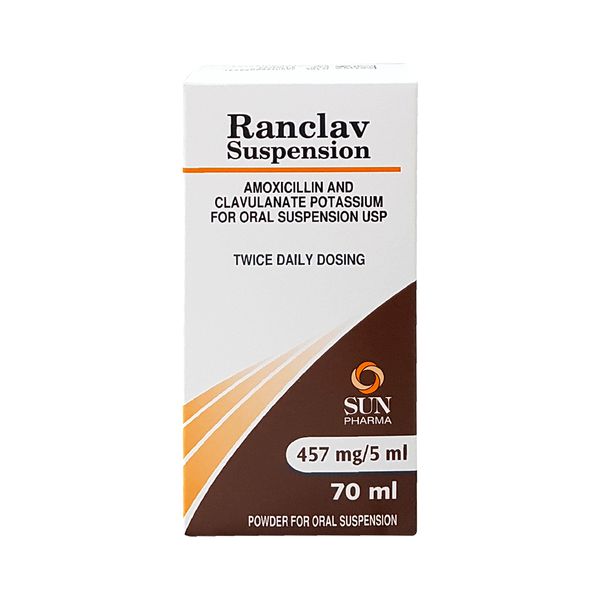 Ranclav suspension 457mg/5ml RANBAXY (Bottle/70ml) - Buymed Thailand ...