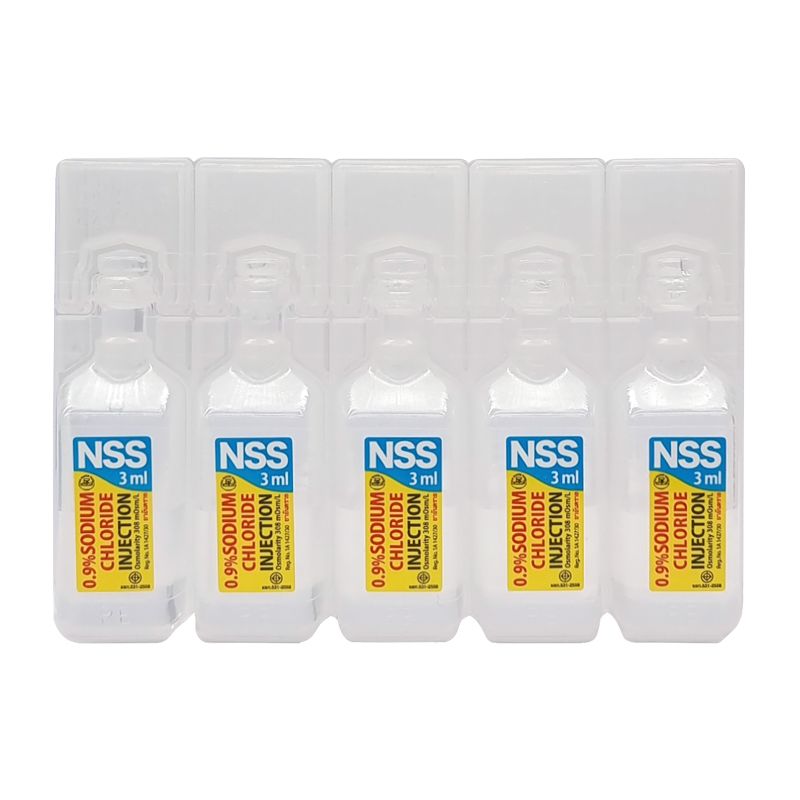 NSS 0.9% sodium chloride injection TH NAKORN (Box/100s/3ml) - Buymed ...