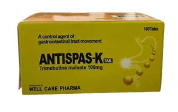Antispas - K 100mg well care Pharma (100Tabs/Box) - បាយមេដ ខេមបូឌា ...