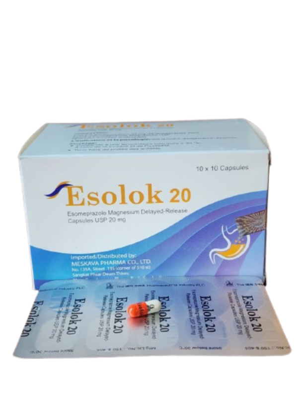 Esolok esomeprazole 20mg ibn sina pharma (box/100cap) - បាយមេដ ខេមបូឌា ...