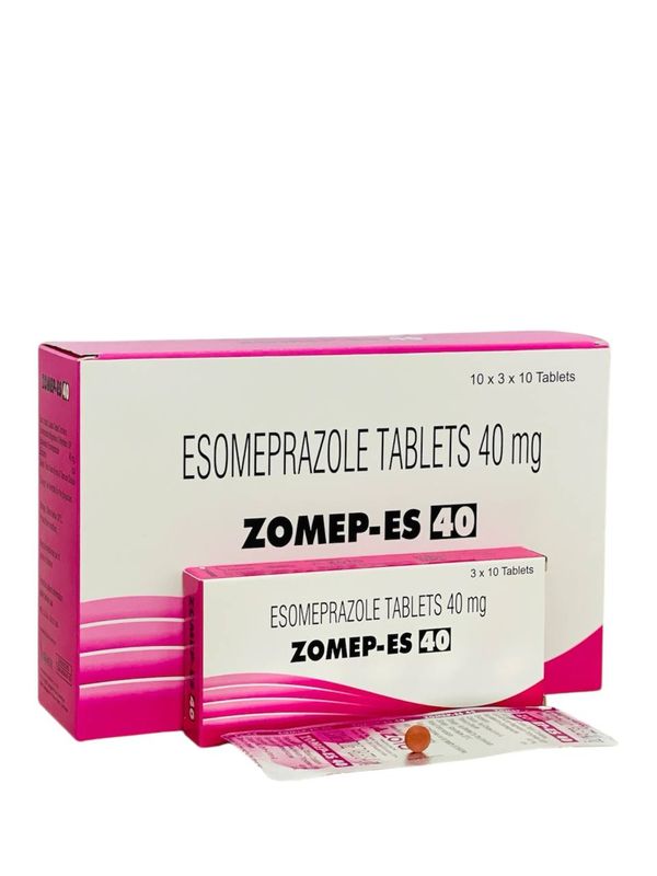 ZOMEP ES 40 (Gastro Resistant Omeprazole 40mg, 300 Tabs, India ...