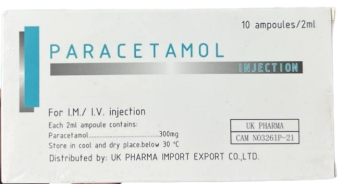Paracetamol IV/IM injection uk pharma (box/10amp) - បាយមេដ ខេមបូឌា ...