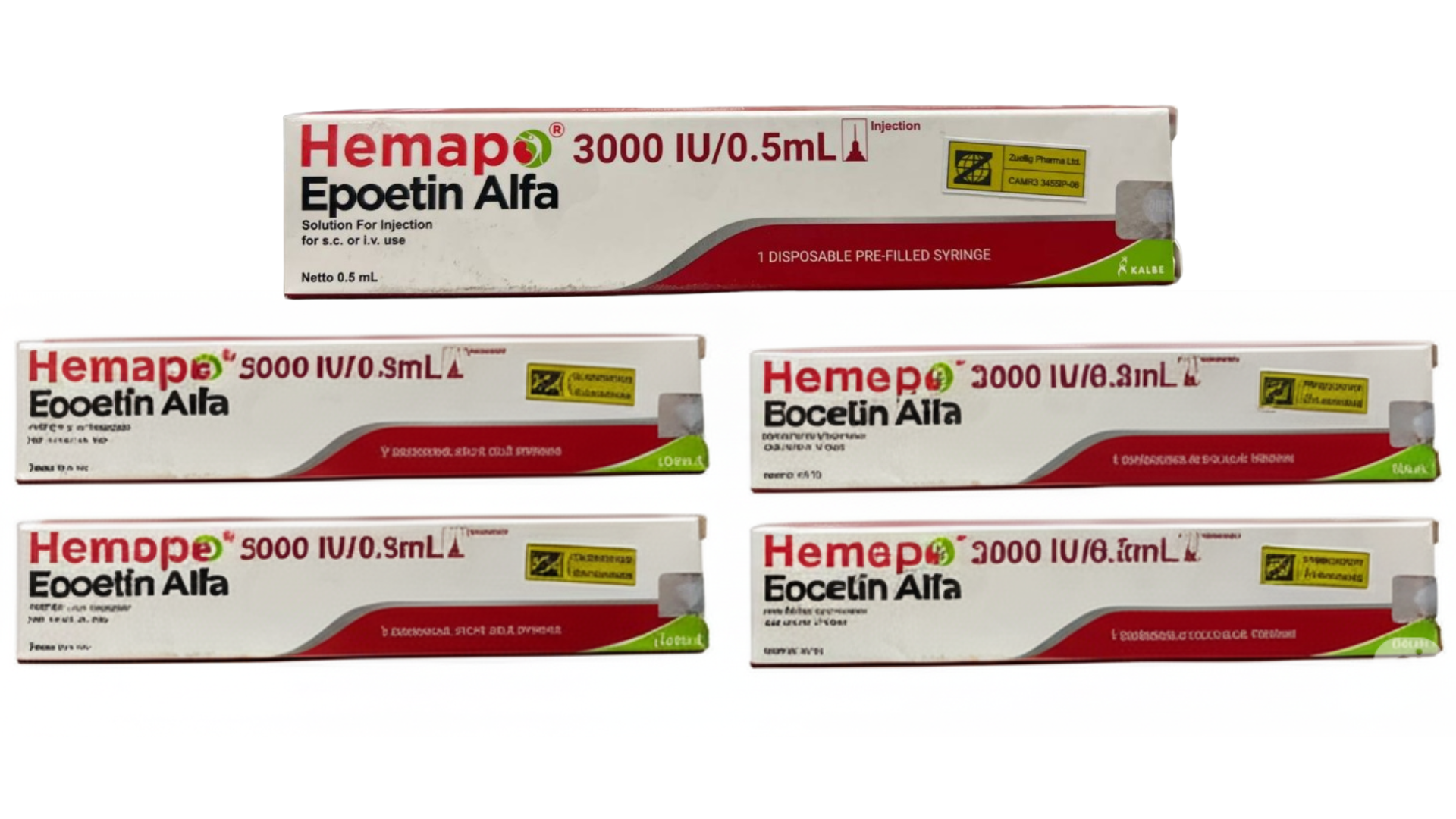 Hemapo epoetin alfa 3000iu/0.5ml kalbe (pack/5unit) - បាយមេដ ខេមបូឌា ...