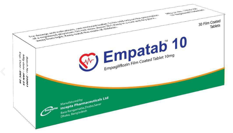 Empatab 10 empagliflozin 10mg incepta (box/30tabs) - បាយមេដ ខេមបូឌា ...
