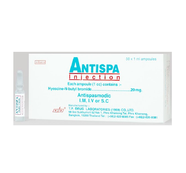 Antispa injection 20mg T.P.DRUG (Box/50s/1ml) - Buymed Thailand - ซื้อ ...