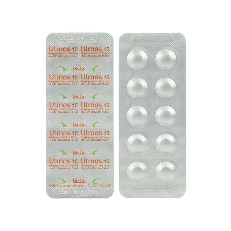 (ข.ย.10) Utmos 15mg (กล่อง 10 แผง) BERLIN (Box/100s) - Buymed Thailand ...