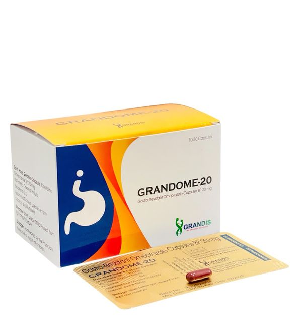 Grandome omeprazole 20mg hof pharma (box/100caps) - បាយមេដ ខេមបូឌា ...