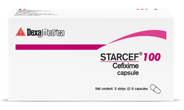 Starcef Cap. 100mg Dexa Medica (6 Tabsx5/ Box) - បាយមេដ ខេមបូឌា ...