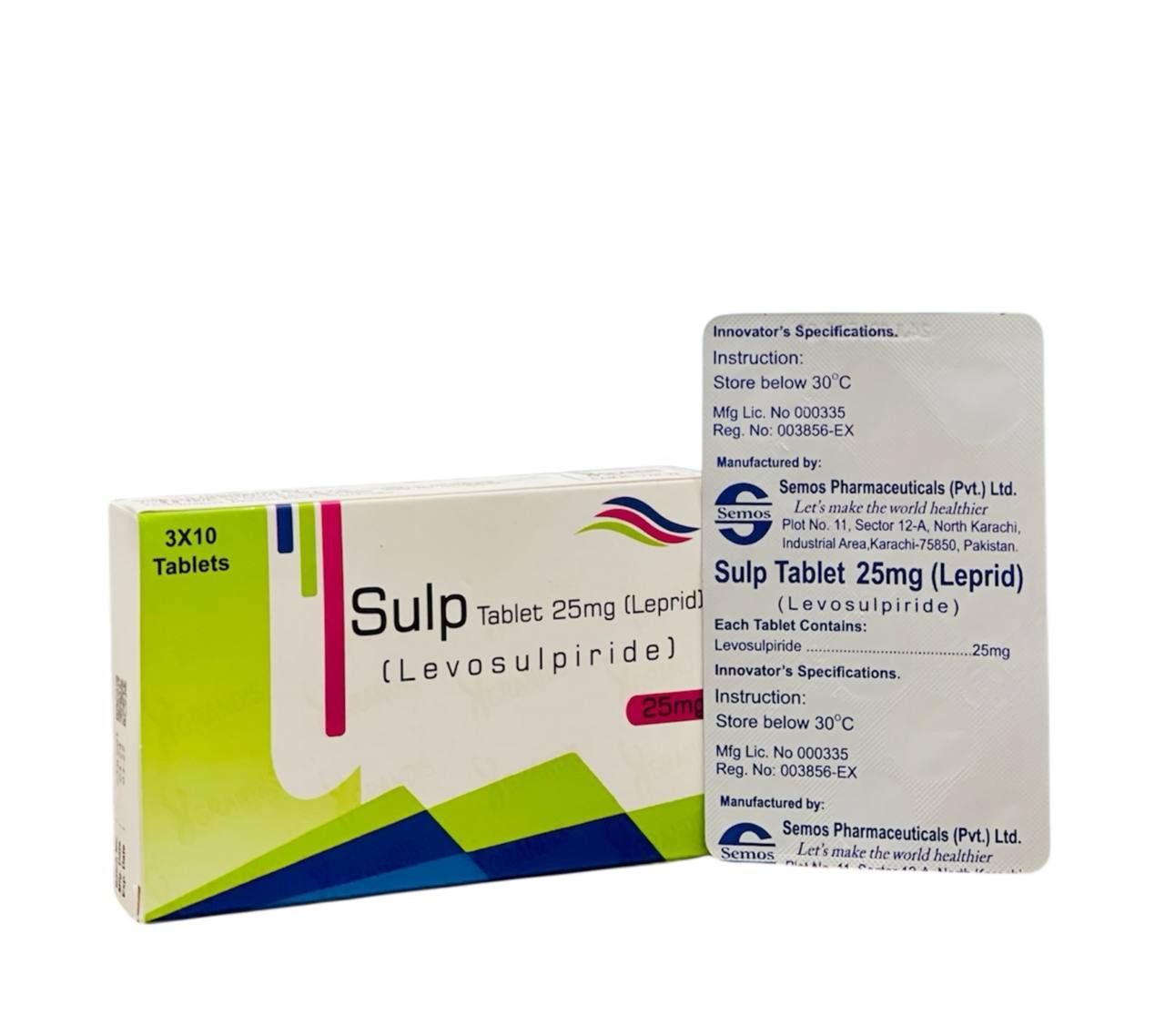 SULP 25 (Levosulpride 25mg, 30 Tabs, Pakistan) - បាយមេដ ខេមបូឌា ...