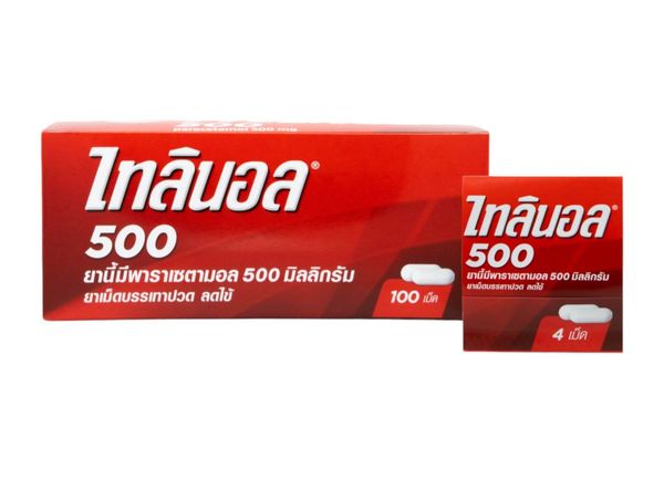 Tylenol 500mg (แผง4เม็ด) KENVUE (Box/25s/4s) - Buymed Thailand - ซื้อยา ...