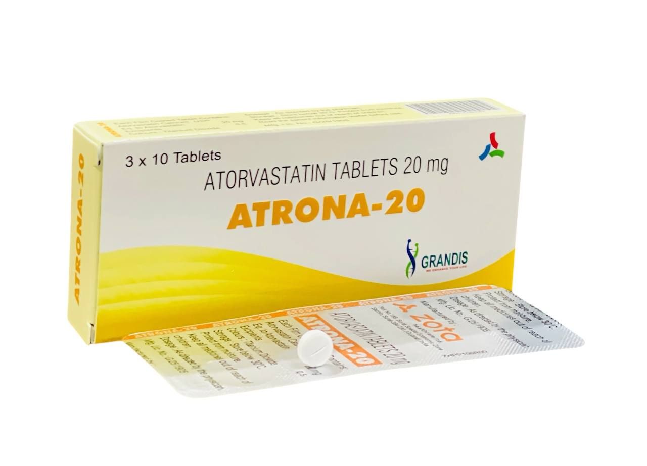 ATRONA-20 ( Atorvastatin 20mg, 30 Tabs) - បាយមេដ ខេមបូឌា - Buymed ...