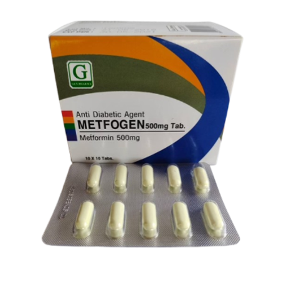 Metfogen 500mg Tab Gen Pharma (B/10x10 Tabs ) - បាយមេដ ខេមបូឌា - Buymed ...