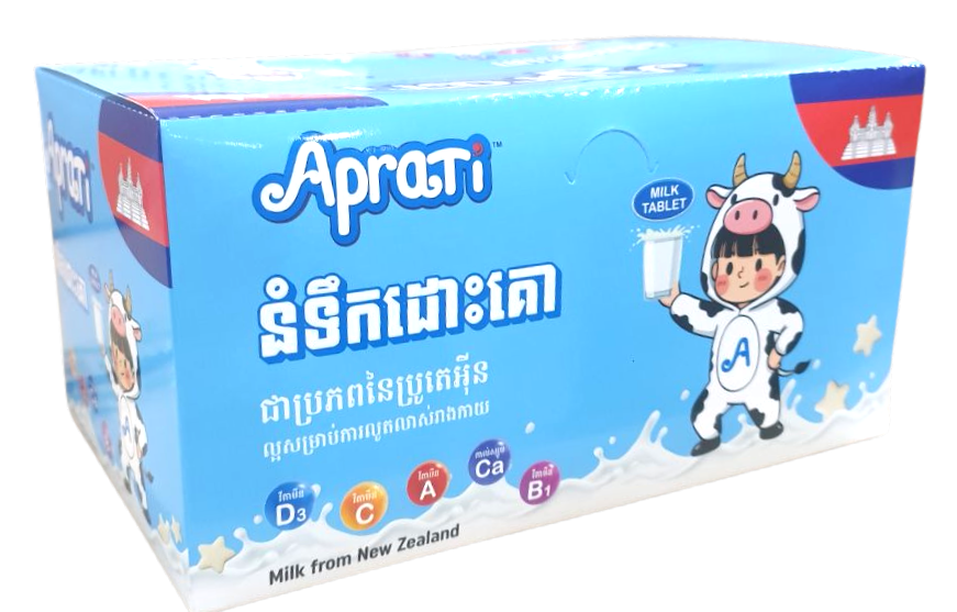 Aprati Mlik Flavor Tablets (Box/26Packs/10.5g) - បាយមេដ ខេមបូឌា ...