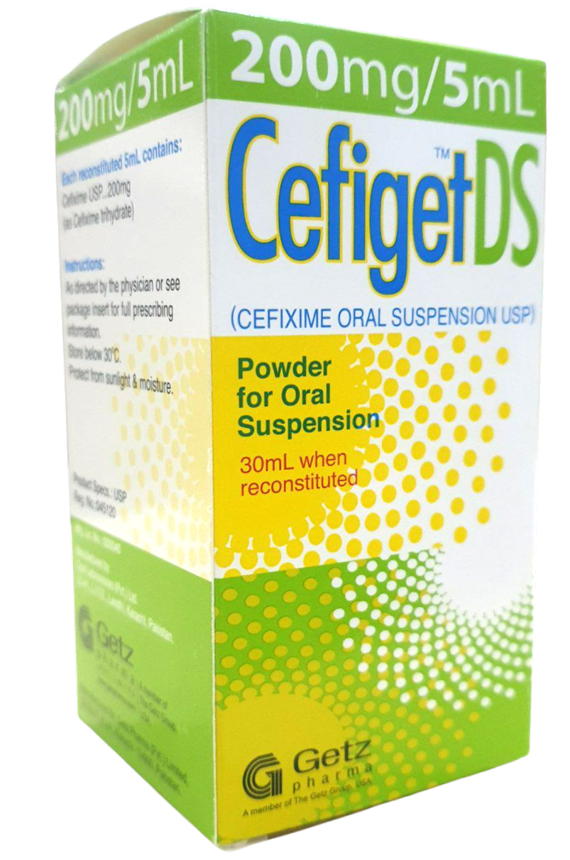 Cefiget DS 200mg/5ml Getz (B/30ml) - បាយមេដ ខេមបូឌា - Buymed Cambodia ...